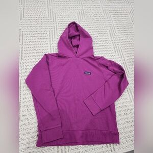 PATAGONIA REGENERATIVE ORGANIC CERTIFIED PILOT COTTON PULLOVER HOODIE MAGENTA S